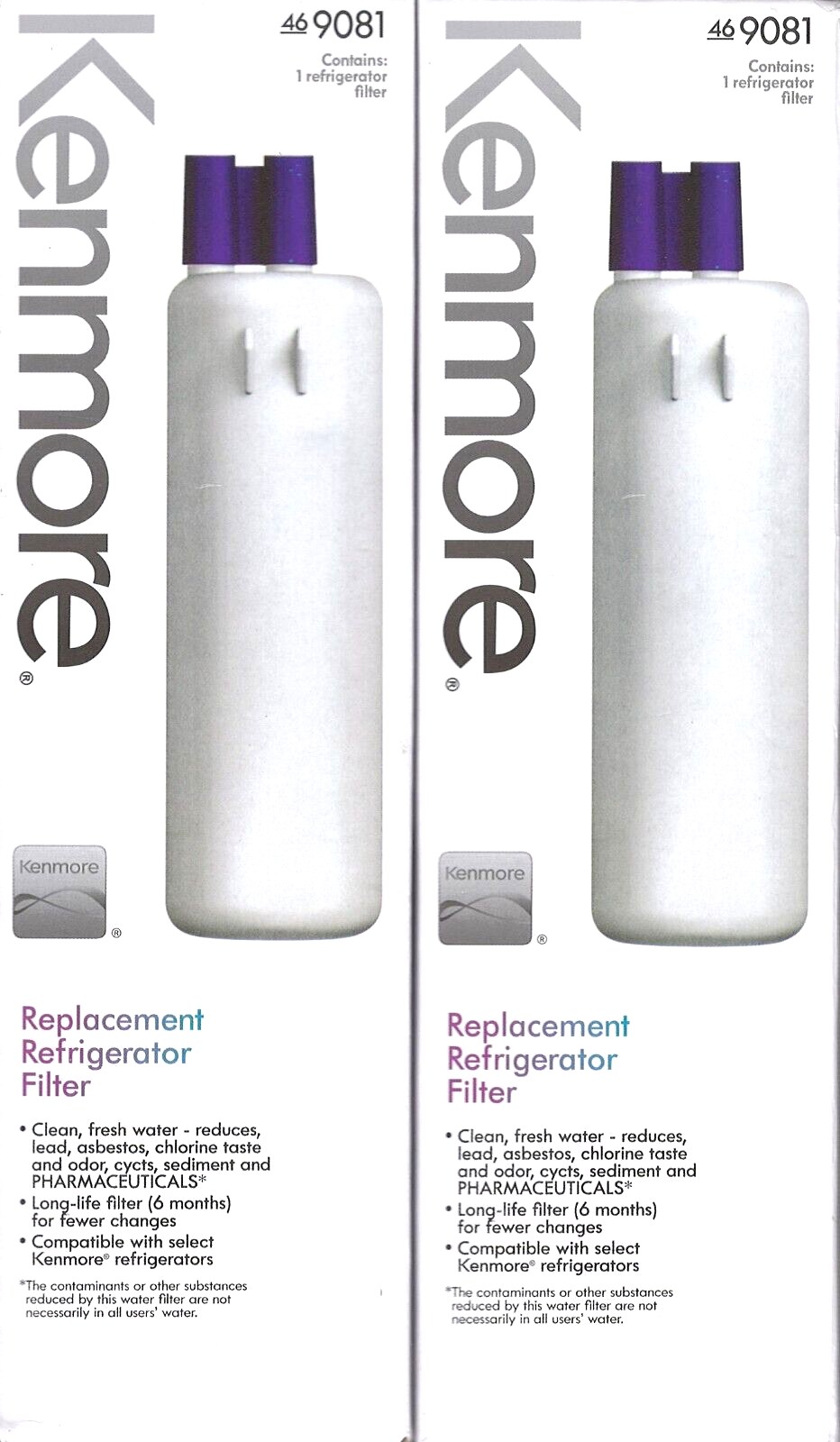 Kenmore 9081 Replacement Refrigerator Water Filters 469081 469930 (Lot of 2) eBay