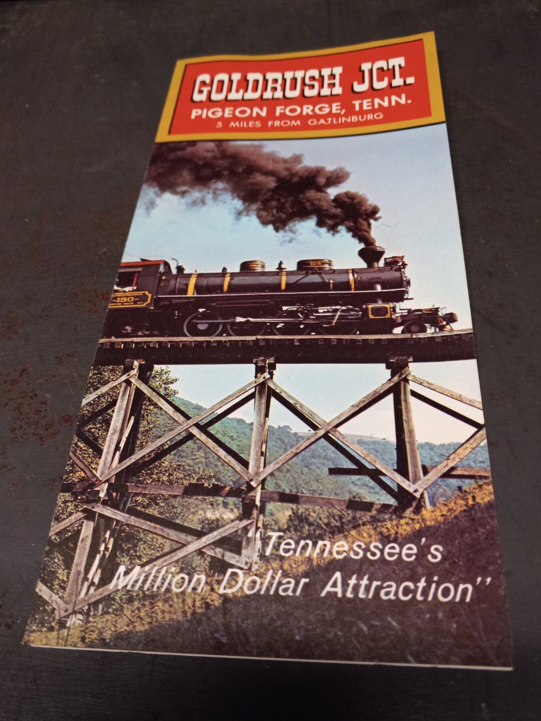 Goldrush Junction Pigeon Brochure Tennessee 1960s smokey Goldrush Junction Pigeon Brochure Tennessee 1960s smokey