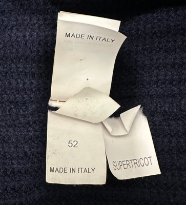 Cardigan-Châble Brunello Cucinelli - Bleu Marine - Laine Cachemire & Soie - Taille IT 52/L - Occasion Parfait État