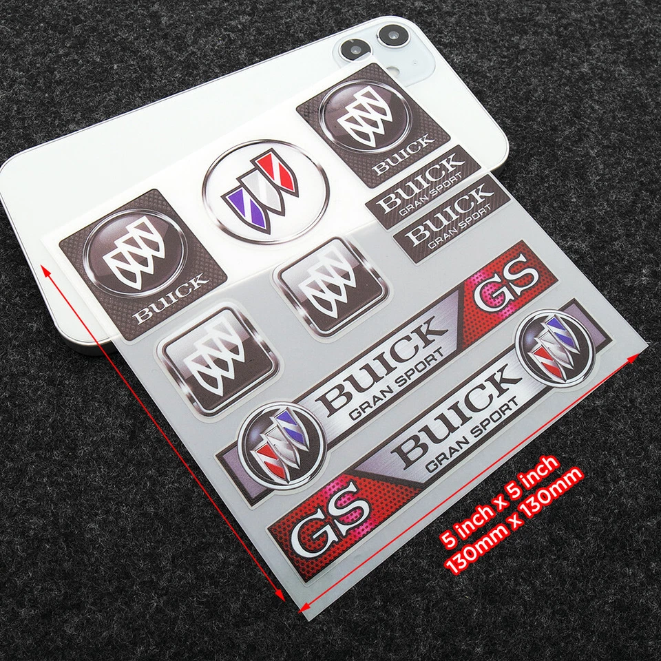 Buick GS Gran Sport Coche Medalla Placa de identificación Logo Marcador Adhesivo Vinilo 3D Calcomanía Decoración Foto 2 de 3