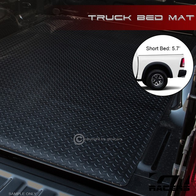 For 20022018 Ram Rambox 5.7 Ft Black Rubber Diamond Truck Bed Floor