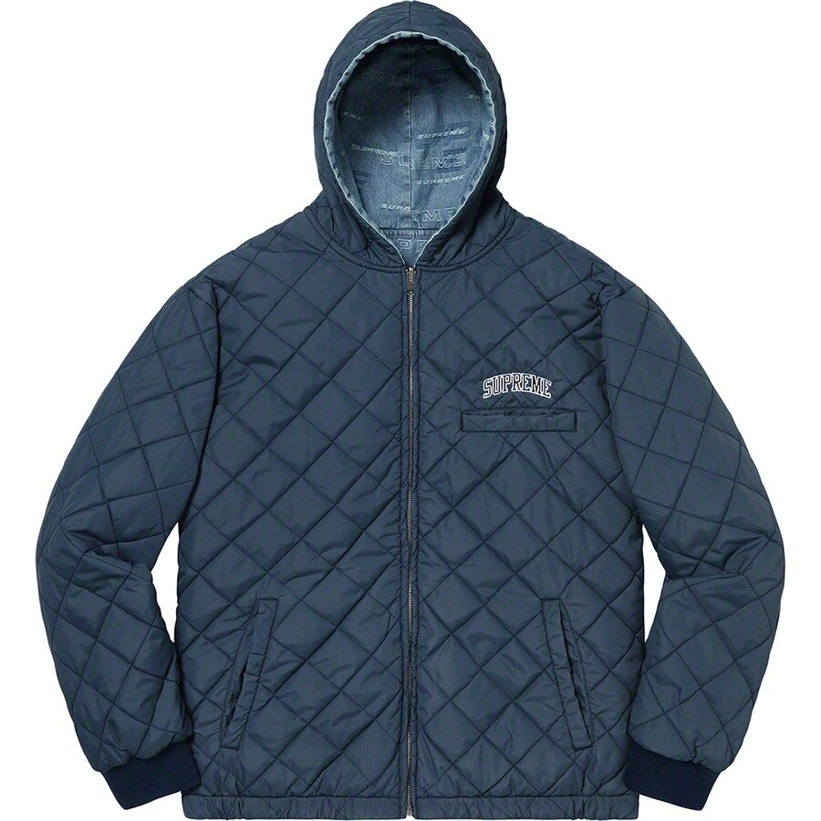 Supreme Reversible Dimensions Logo Denim Work Jacket Size Small
