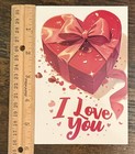 I Love You Heart Gift Valentine’s Day Love #4843 Postcard Card Ephemera Tag — photo 3