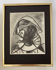 PABLO PICASSO | Vintage 1940 Signed Print Collector Piece Framed