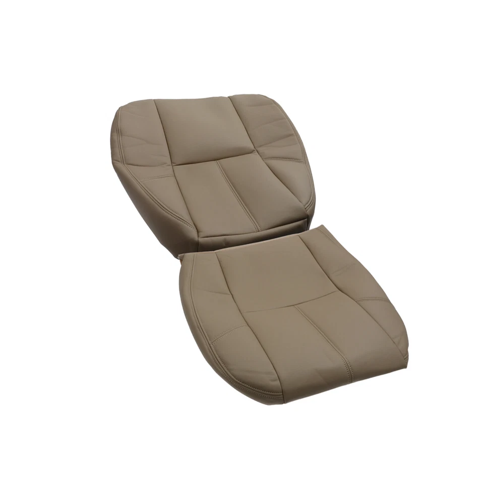 Cubierta de asiento bronceada inferior y superior trasera inclinada para conductor y pasajero para Chevrolet GMC Foto 3 de 4