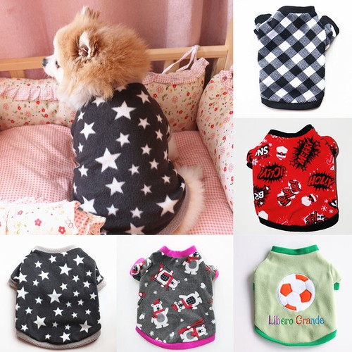 Pile Abbigliamento Animali Domestici Caldo Cane Gatto Maglione Invernale Cucciolo Giacca T C8 - Foto 4 di 41
