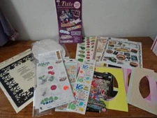 Lot Scrapbook Stickers and Embellishments-Mix of brands