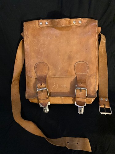 Genuine Handmade Leather Vintage Messenger Briefcase Satchel
