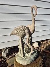 Vintage 16" Flamingo Birds Statue Jaru H.M. Group