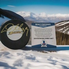 DOUG WEIGHT SIGNED NHL ANAHEIM DUCKS INGLASCO OFFICIAL HOCKEY PUCK BECKETT COA