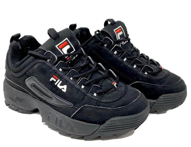 fila chunky sneakers black