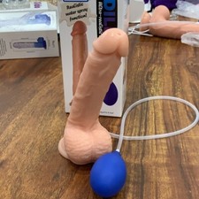 10.2"Cum Squirting Dildo Ejaculating Semen Realistic Vibrator Squirter Sex Toys