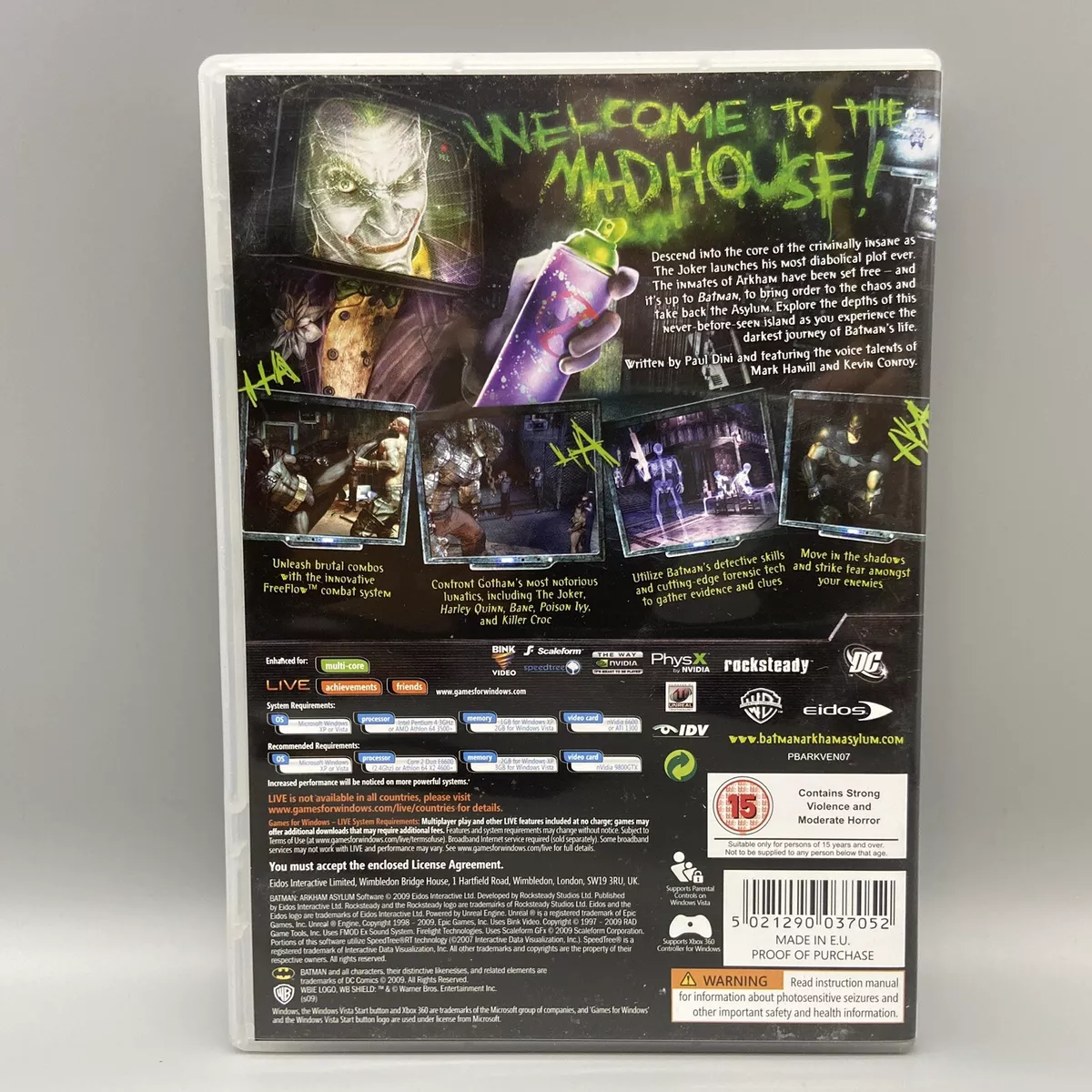 Batman: Arkham Asylum (Mac DVD) : : PC & Video Games