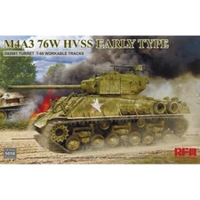 Rye Field Model #5058 1/35 M4A3 Sherman 76W HVSS Early D82081 turret