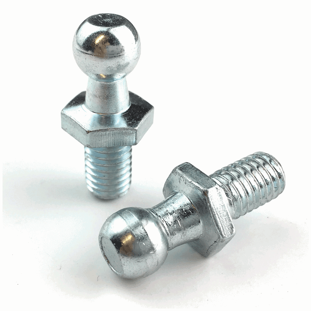 2 X M8 Thread 10mm Ball Joint Studs Gas Struts End Fittings Zinc Plated