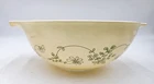 Vintage Pyrex #443 Shenandoah 2.5 Quart Mixing Bowl - Yellow w/ Green Flowers