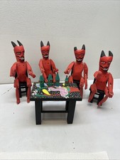 Juego De 4 Rodrigo Melchior Ojeda Diablo Rojo Mezcal Arte Popular Mexicano De Colección 🔥🔥