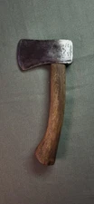 Vintage Swedish Hand Axe Hatchet Refurbished Brown Handle