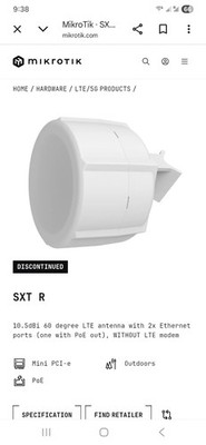 MikroTik SXT LTE6 kit- New Sealed