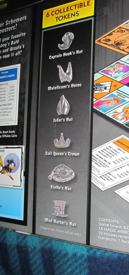 2008 Disney Villains Monopoly Game by Parker Brothers Brand New SEALED - Image 3 of 3