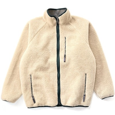 1997 Patagonia Made In The U.S.A. Retro Pile Cardigan, Natural & Hunter (XXL)
