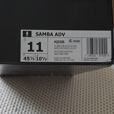 adidas Samba ADV HQ9286 Brown/Black Low Top Skateboarding Sneakers