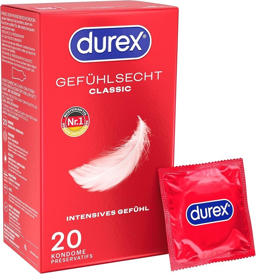 Durex 1003036529 Gefühlsecht Classic 20St. Kondome – Transparent Durex 1003036529 Gefühlsecht Classic 20St. Kondome – Transparent