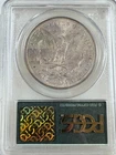 Reverse Toning! 1881-S Silver Morgan Dollar, $1, PCGS MS63, Vintage Green Holder