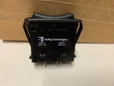 Carling L28D1S001-AZZ00-000 Momentary Rocker Switch DPDT (ON)OFF(ON) 20A 12V NEW