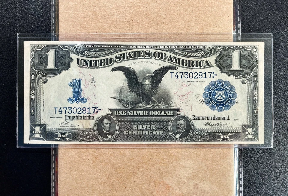 Fr. 228 1899 $1 Silver Certificate "BLACK EAGLE" - VF - Image 2 of 3