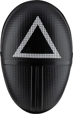 Pink Soldier Triangle Mask Squid Game Fancy Dress Up Halloween