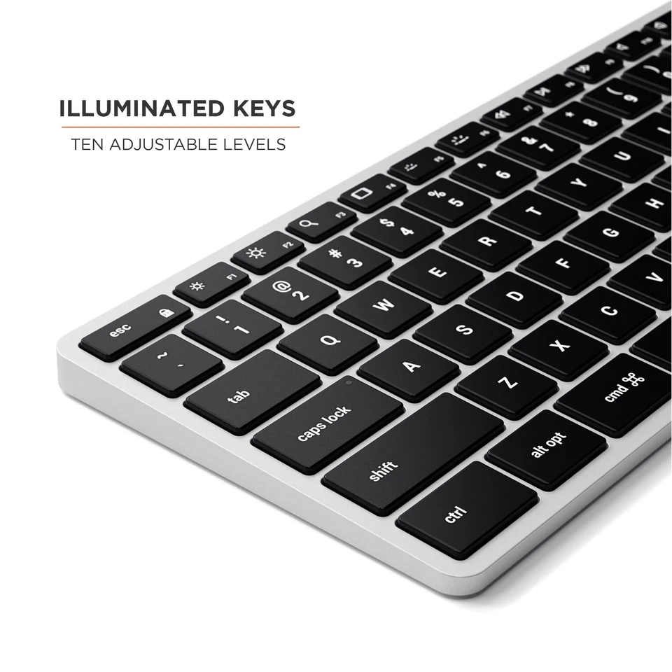 Slim X3 Bluetooth Backlit Keyboard for Mac, Illuminated Keys & Multi-Device S... - Image 3 of 4