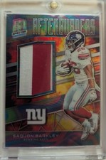 2019 Panini Spectra Afterburners Saquon Barkley Neon Marble Prizm Patch /4