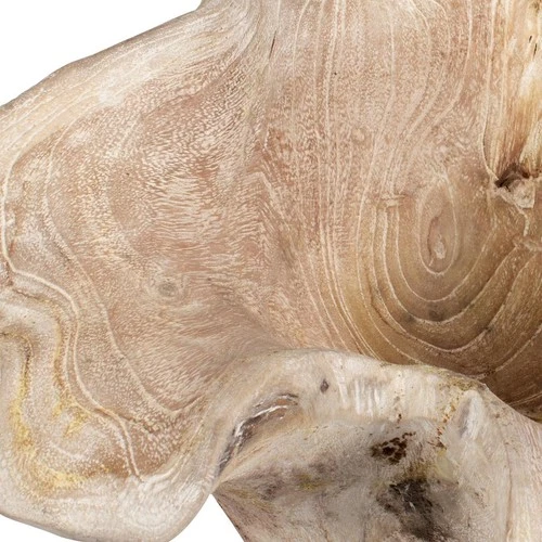 Uttermost 17135 Teak Flow White-Washed Teak Wood Outdoor Bowl - Picture 5 of 7