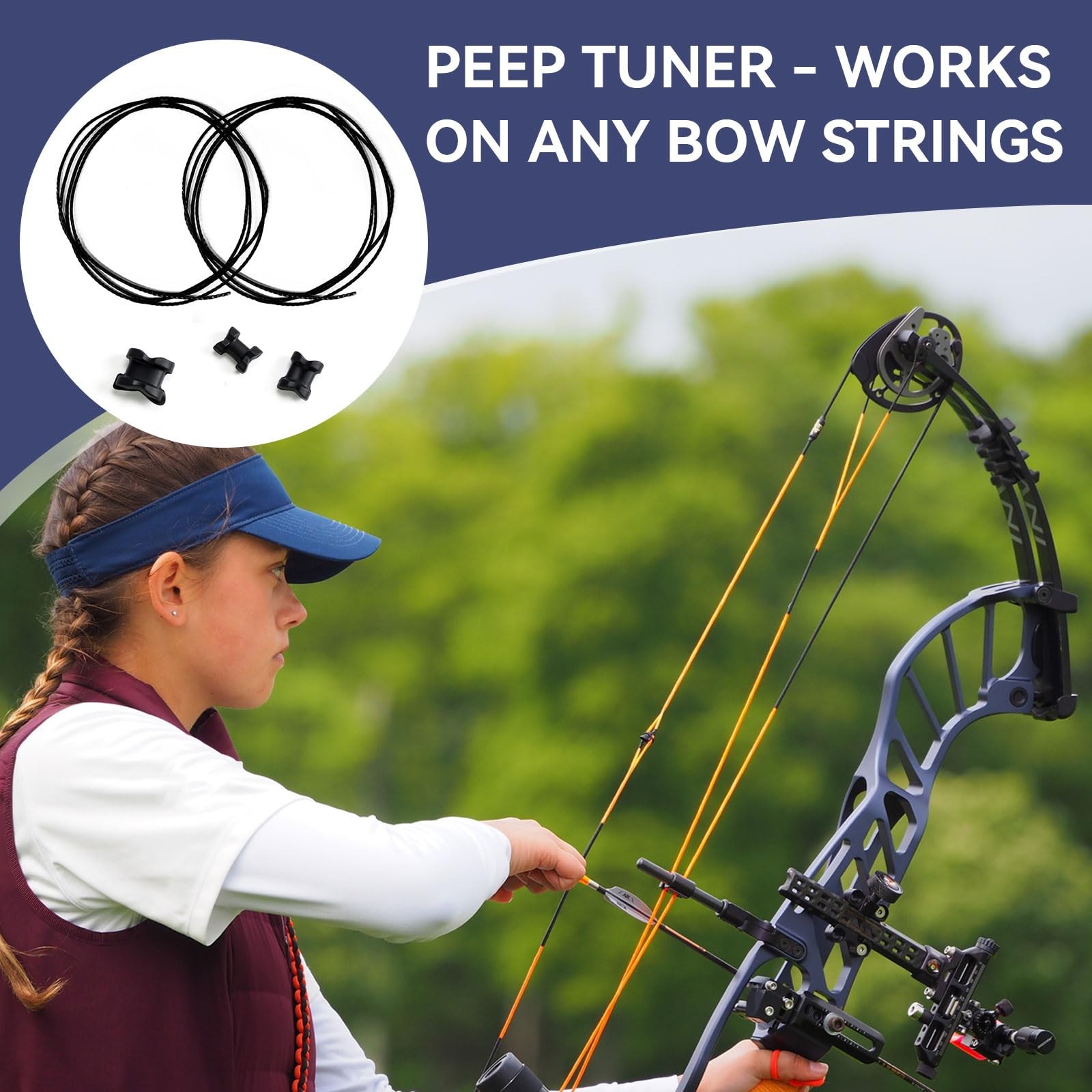 Archery Peep Tuner Replacement for Bowmar Archery Peep Sight Aligner - Fix Pe...