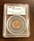 1909 VDB Lincoln Cent 1c MS65 RD PCGS