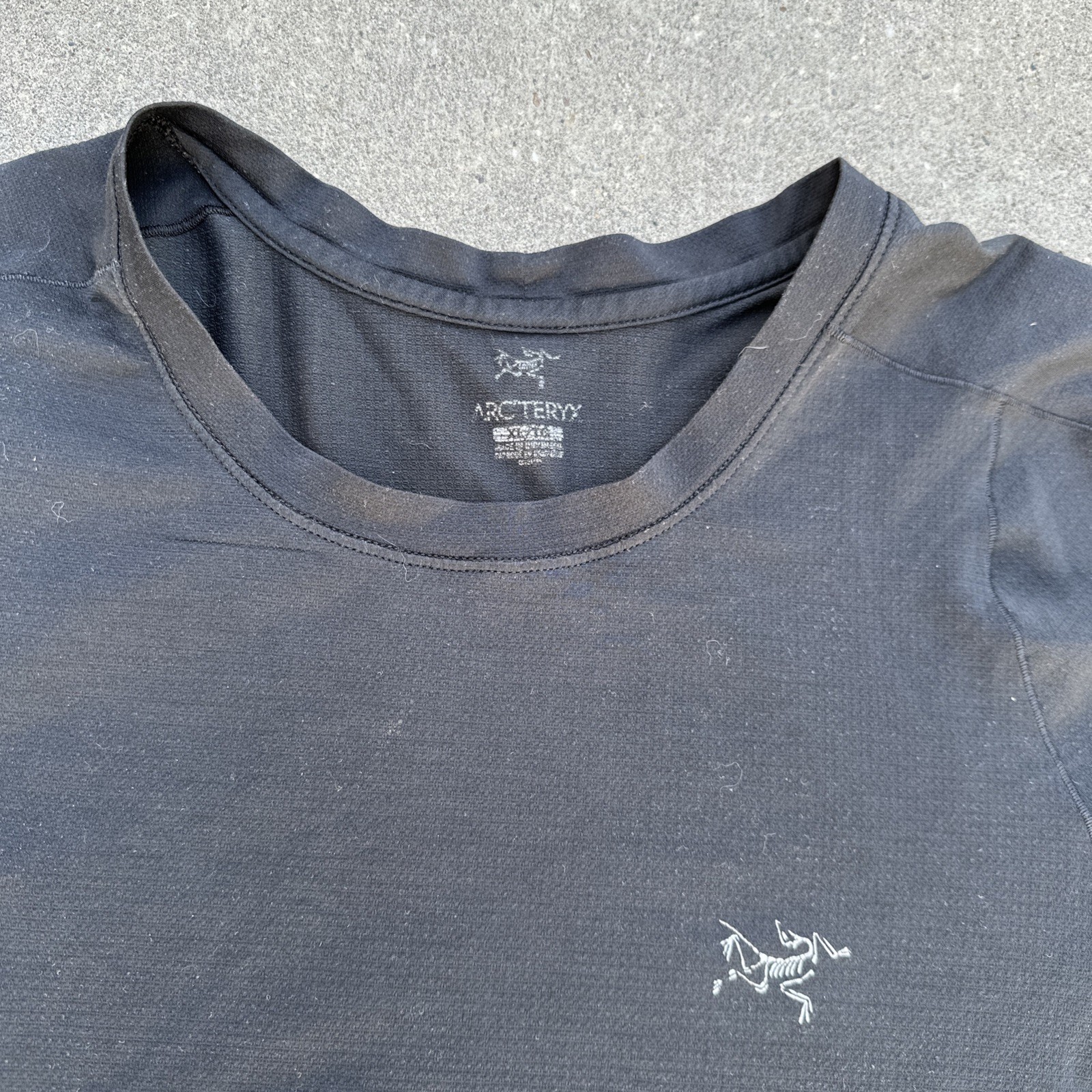 ARC'TERYX ArcTeryx Camicia Cormac Girocollo Activewear Manica Corta Nero Uomo XL