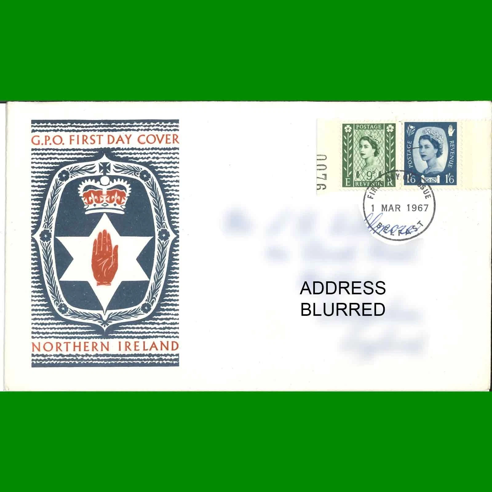 FDC Regional Wilding Definitive - Northern Ireland, First Day Cover, 1.3.1967 - Picture 1 of 3