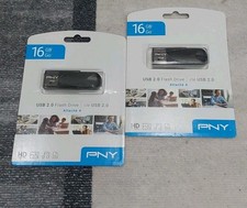 PNY 16GB Attache 4 USB 2.0 Flash Memory Drive Storage Drive LOT OF 2 NEW J