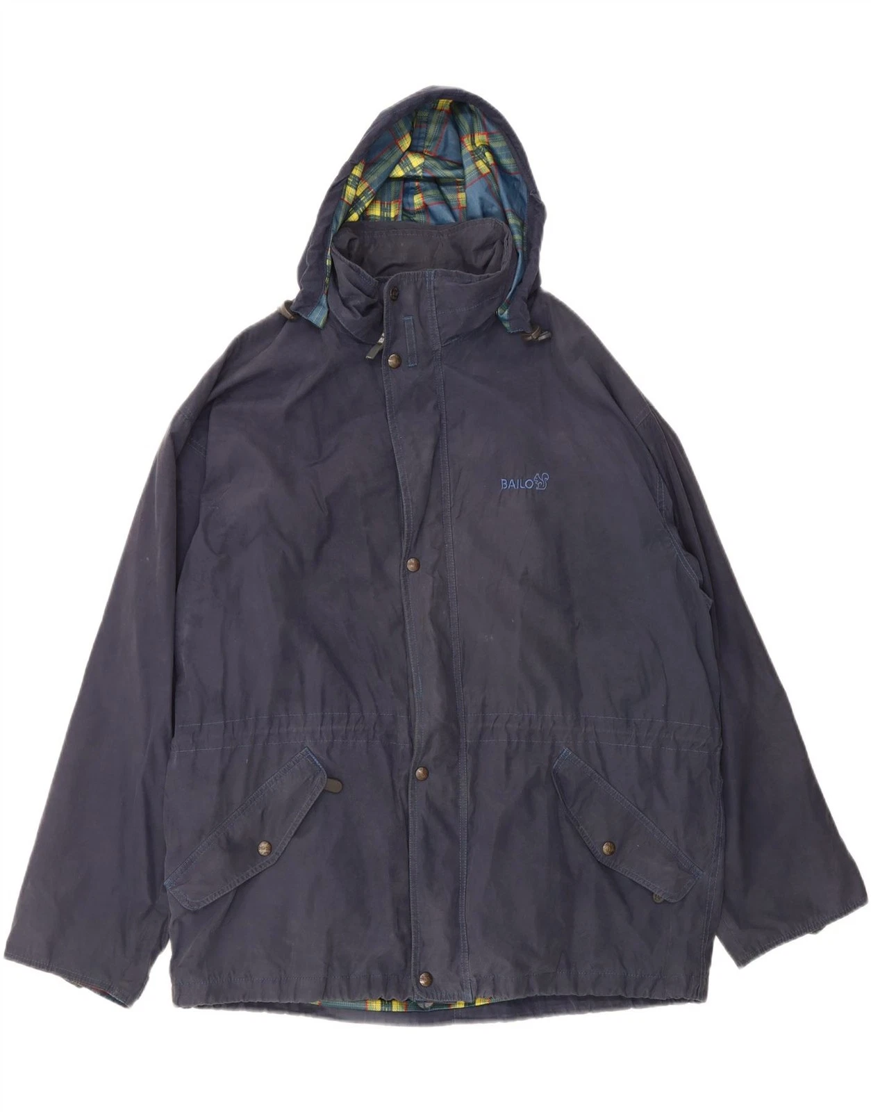 Bailo Mens Hooded Windbreaker Jacket IT 56 3XL Navy Blue DI10