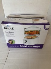 Rival Vaporiera per Alimenti a Due Livelli Auto Off Auto Timer CKRVSTLM21