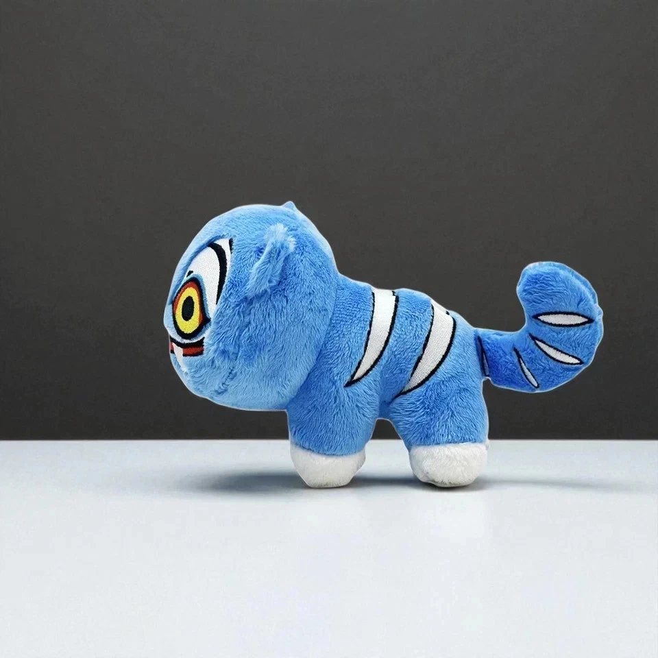 Derpy Tiger Plush Toy Funny Stuffed Animal Cute Gift for Kids & Collectors 18cm - Image 4 of 4