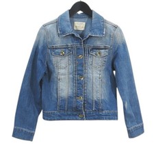 ZARA Girls G Jean Denim Jacket 152cm Blue Kids Front Button Used
