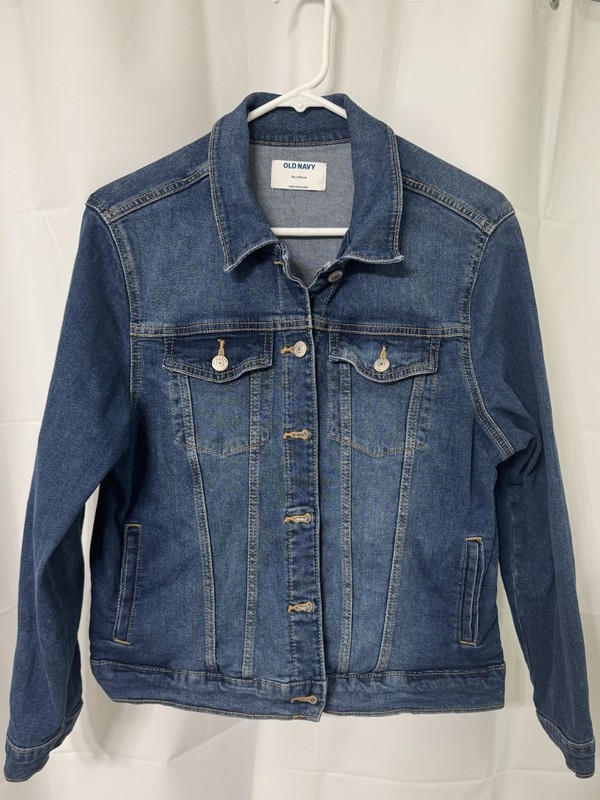 OLD NAVY Button Up Blue Denim Jean Jacket Girl's Youth Size XXL