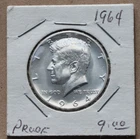 1964 Kenedy Silver Half Dollar, Proof
