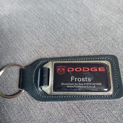 Genuine Dodge Frosts Shoreham by Sea leather Keyring