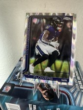 Topps Chrome 2025 Zay Flowers #22 Baltimore Ravens Football Card