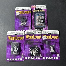 Reaper Miniatures: Lot Of 5 Unpainted Unassembled Sealed Figures Metal B2187