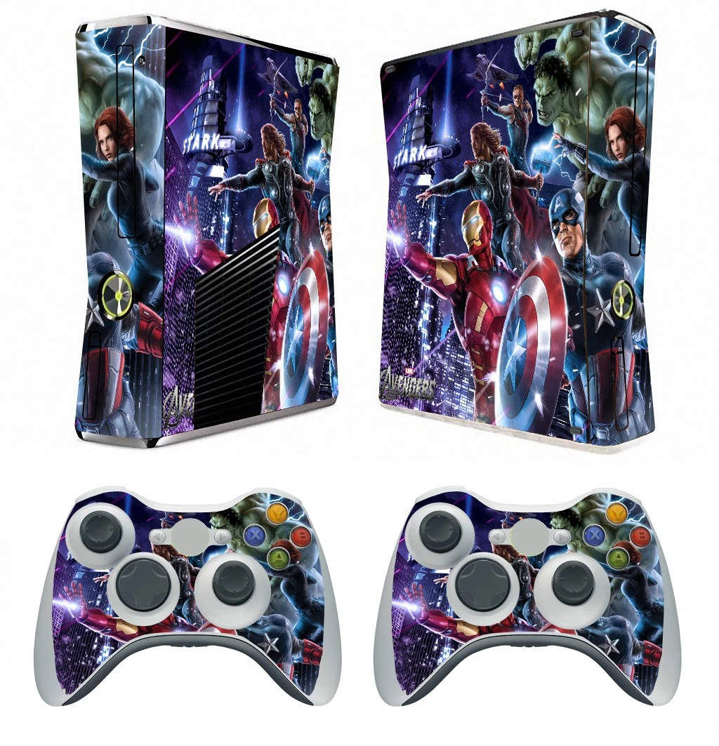 Lot de films de protection autocollants XBOX 360 Slim Skin