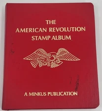 American Revolution Stamp Album Minkus 1977 Bicentennial History Book USA